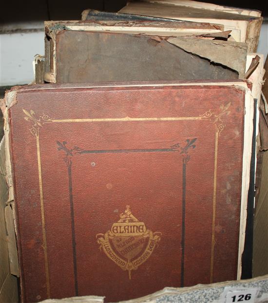 Leather bound poetry & other books including Dore(-)